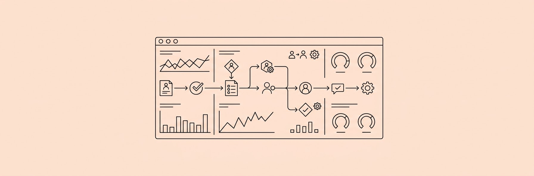 digital dashboard showing enterprise recruitment metrics and candidate pathways