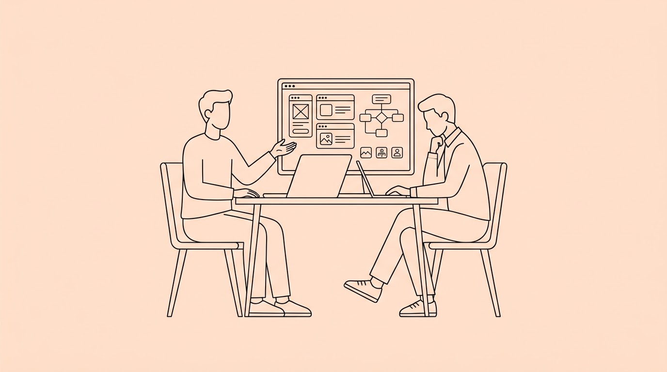 A recruiter reviewing a candidate's portfolio of custom AI applications